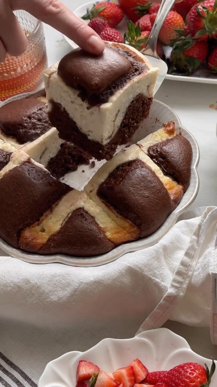 Chocolate Cake with Cheesecake Filling Recipe